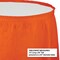 6/Case Bulk Sunkissed Orange Plastic Tableskirt 29 inch x 14 ft